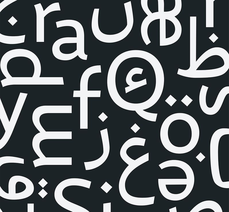 Medius multilingual typeface